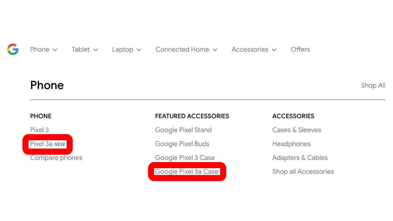 Googleストアに未発表「Pixel 3a」一瞬登場