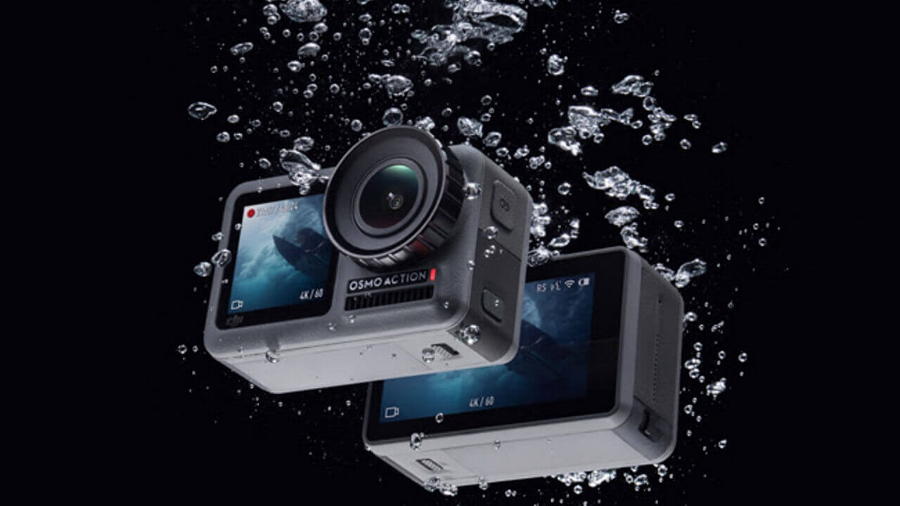 DJI、2画面ディスプレイ搭載小型防水アクションカム「OSMO Action」発表