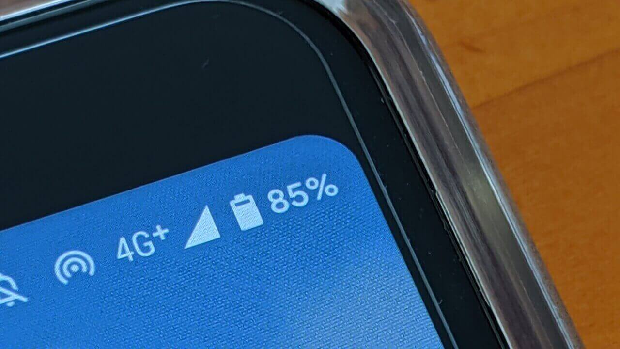 「Pixel 3」ステータスバーバッテリー残量表示方法