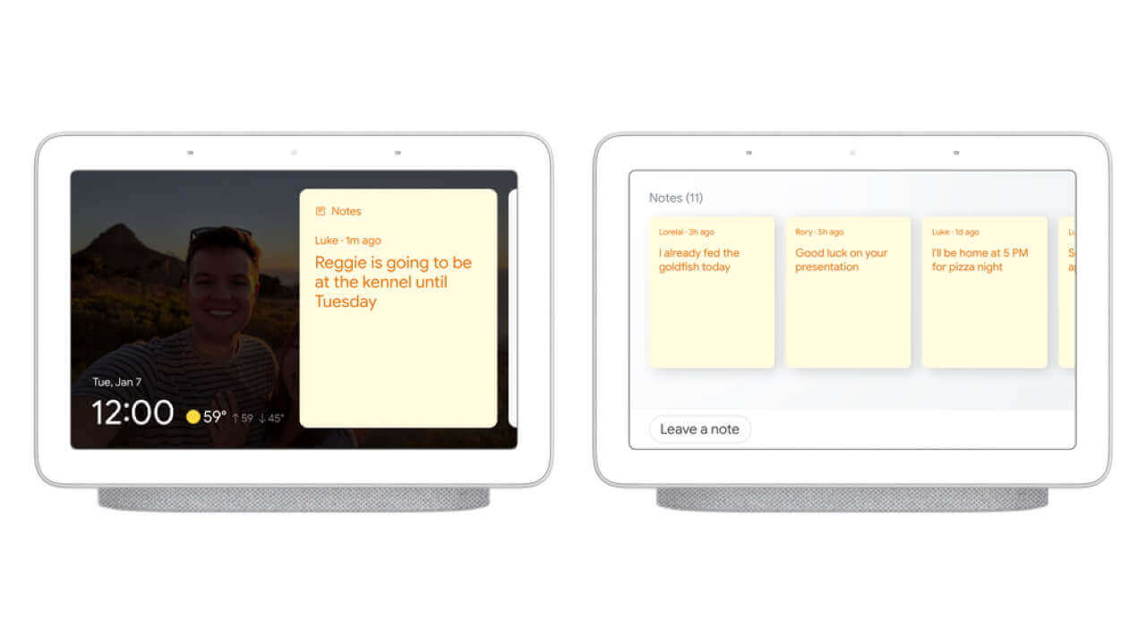 Googleスマートディスプレイにデジタルふせん機能提供へ