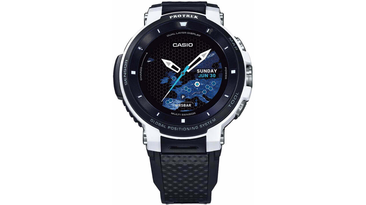 世界1,000個限定カシオWear OS「PRO TREK Smart WSD-F30-WE」発売