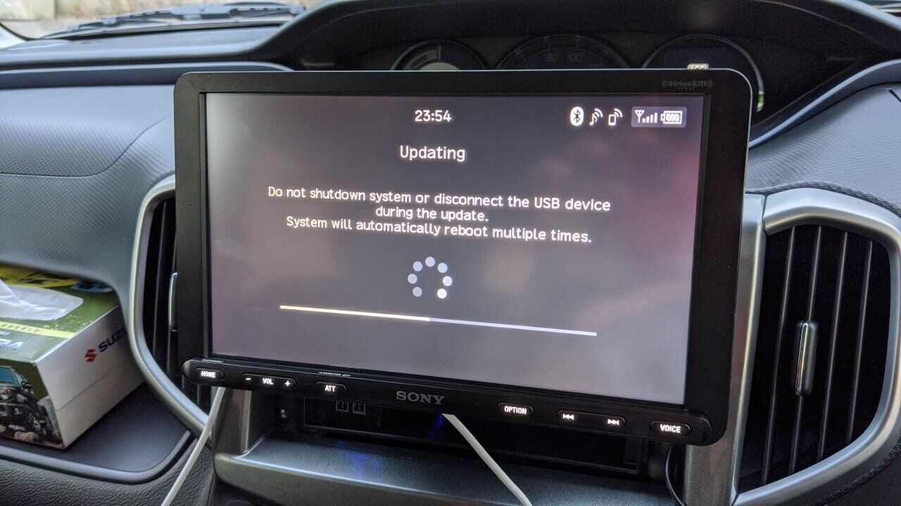 Android Auto「Sony XAV-AX8000」のファームウェアアップデートが面倒だった話
