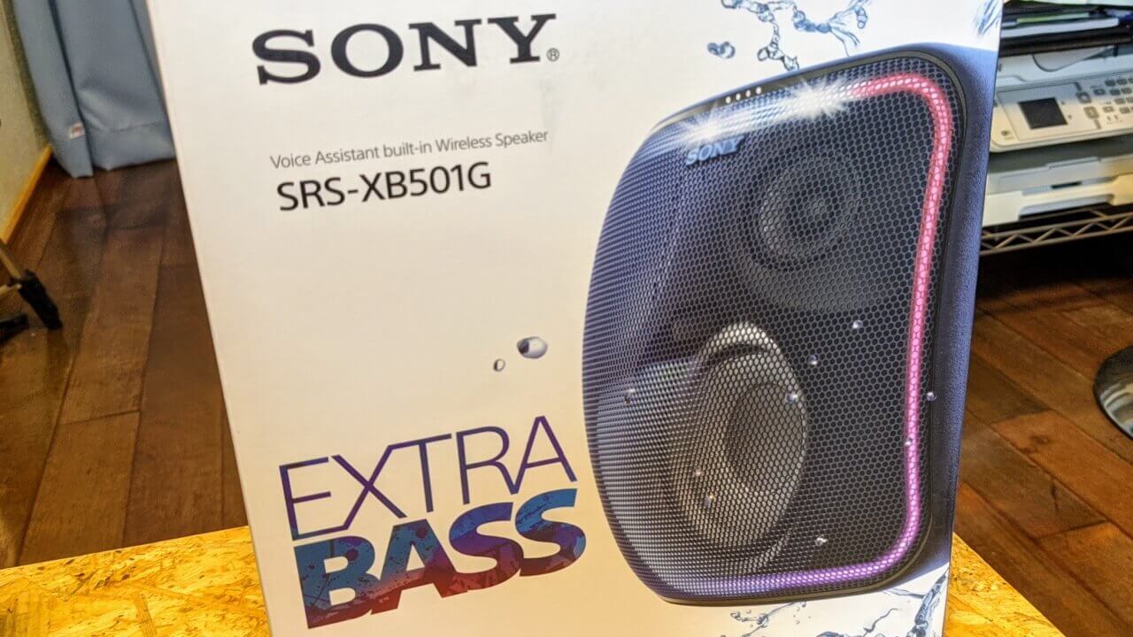 Amazonが輸出解禁になったので「Sony SRS-XB501G」ブルーを取り寄せてみた