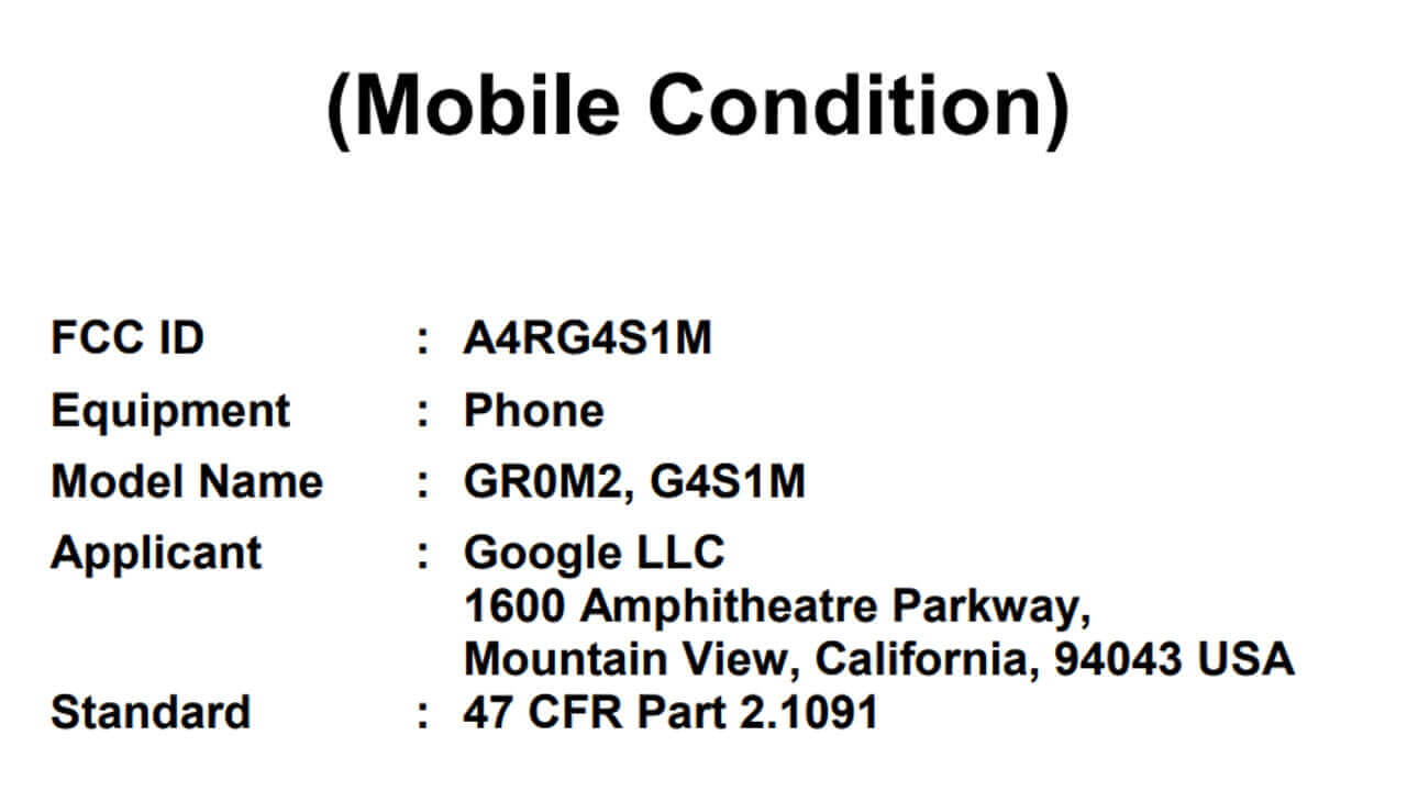 「Pixel 5a」？5G対応3型番がFCC認証取得