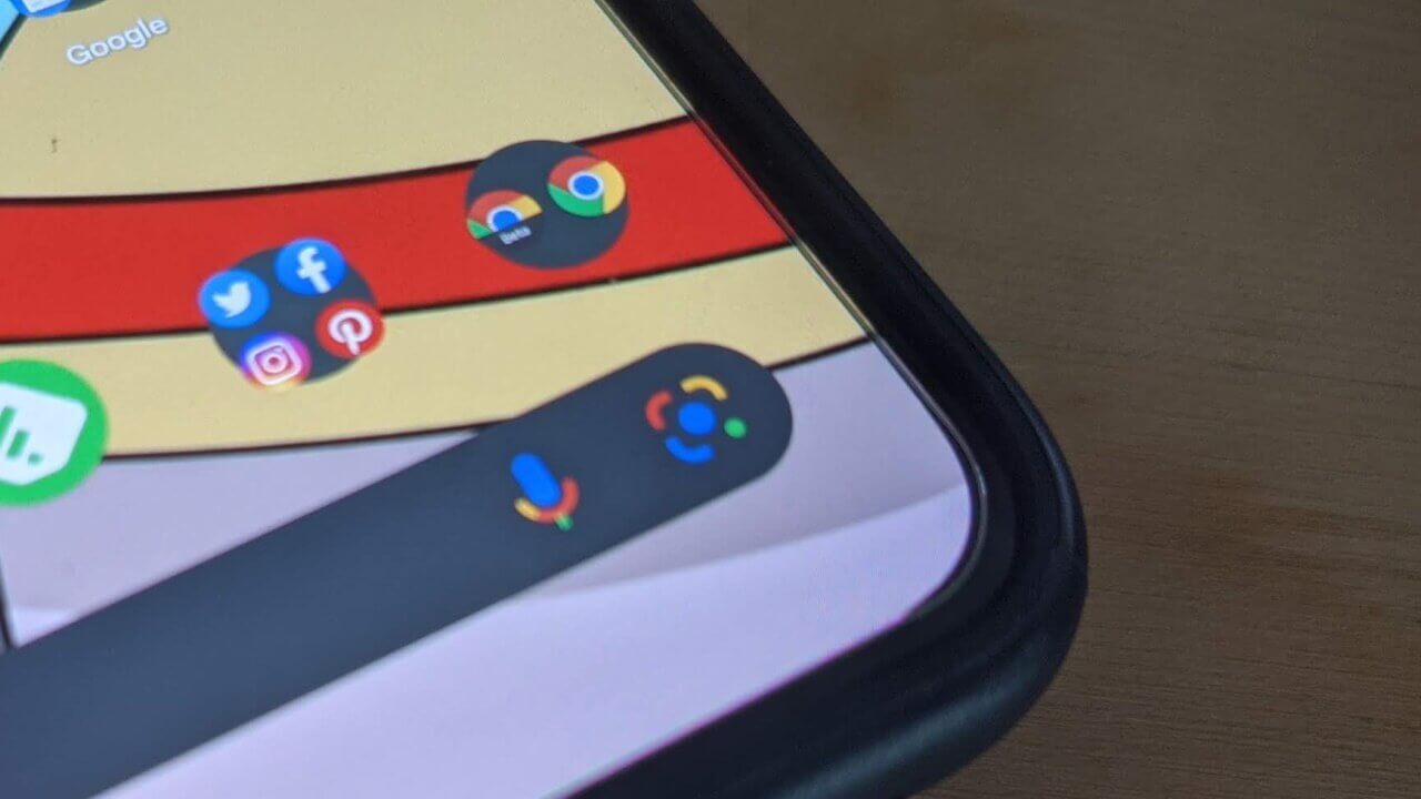 「Pixel Launcher」Google レンズショートカット追加