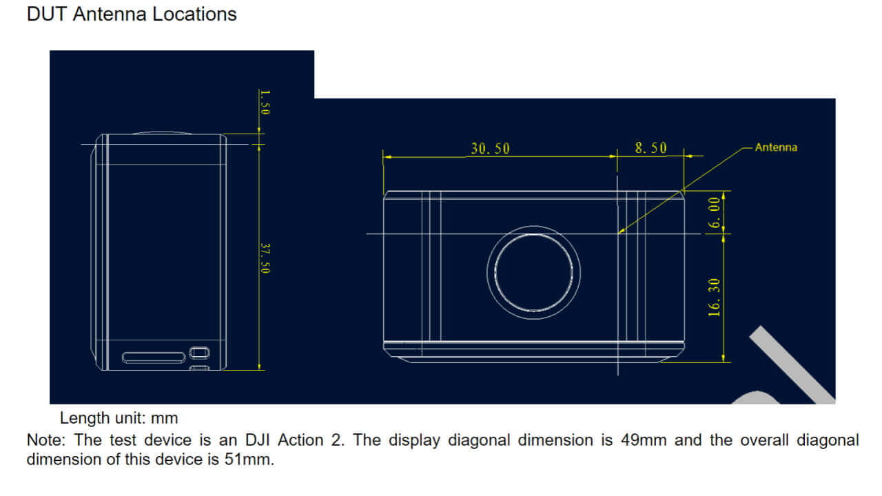 コントローラー付属？「DJI Action 2」FCC認証取得