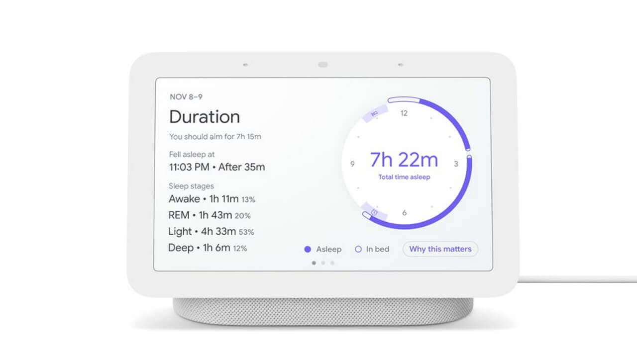「Nest Hub（第2世代）」新スリープ機能展開開始