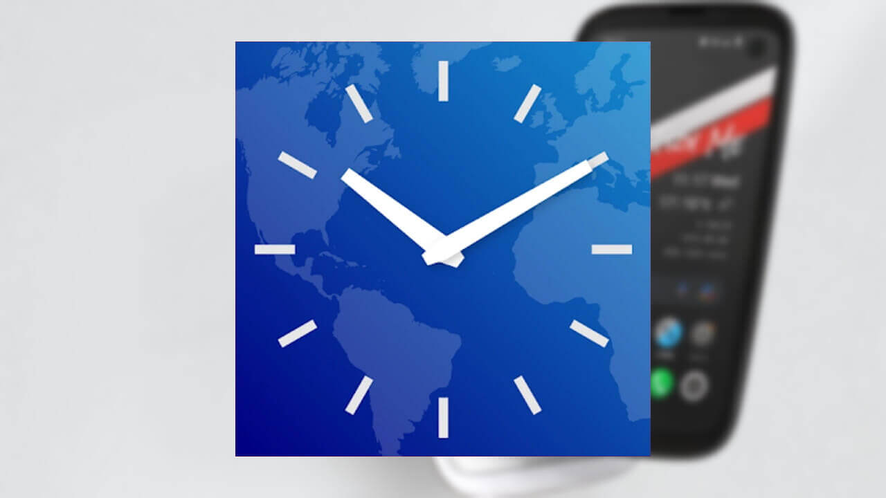 新機能！「BALMUDA Phone」ウォッチアプリ→「時間と天気」に更新