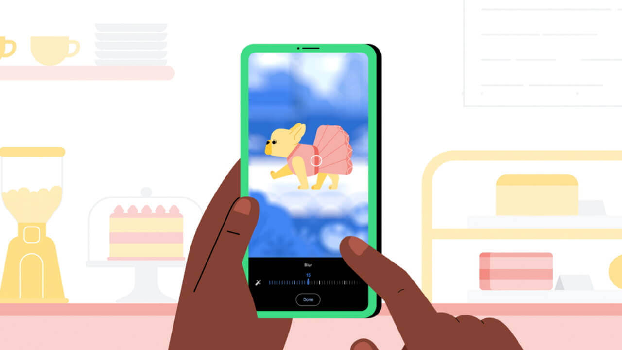 「Google フォト」背景ぼかし編集がペット写真なども対象に【New Android Features】