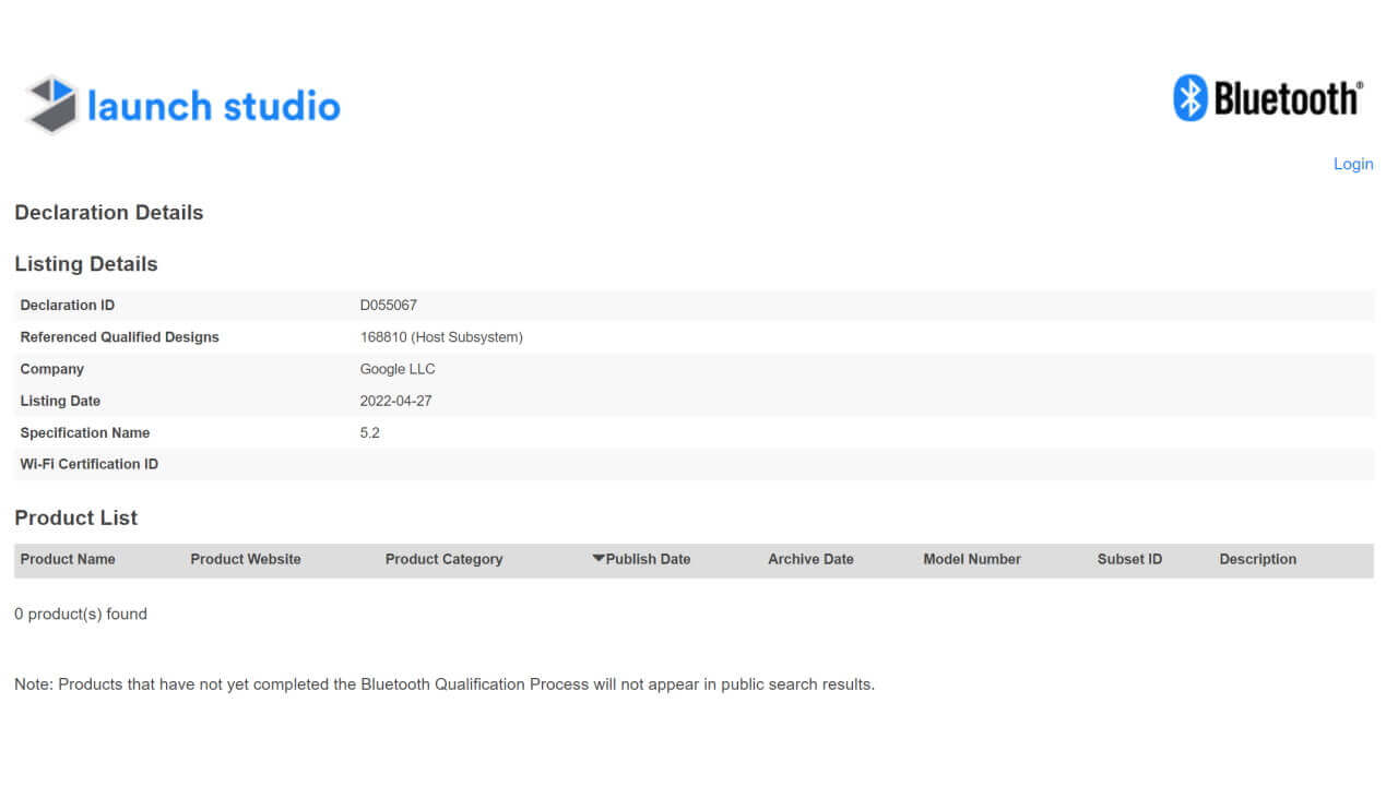 Pixel Watch？Google製ウェアラブルがBluetooth認証取得
