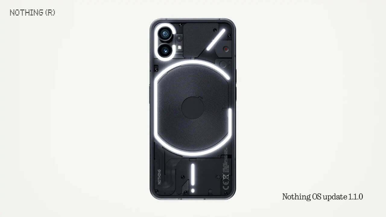 初！「Phone (1)」Nothing OS v1.1.0アップデート配信開始