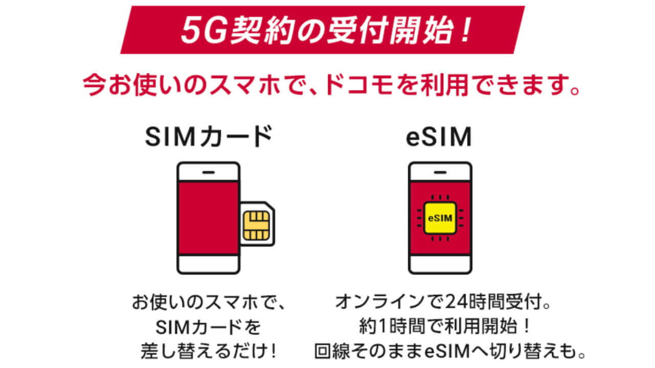 10時！ドコモオンラインショップ/ahamo、11か月ぶりeSIM発行再開