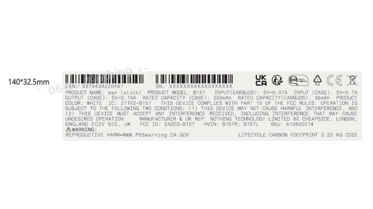 Nothing Eart (Stick)