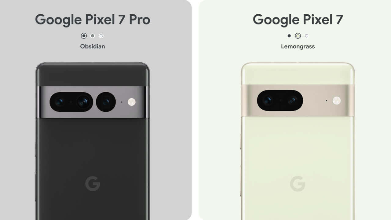 共に3色！「Pixel 7/7 Pro」カラーバリエーション公式公開