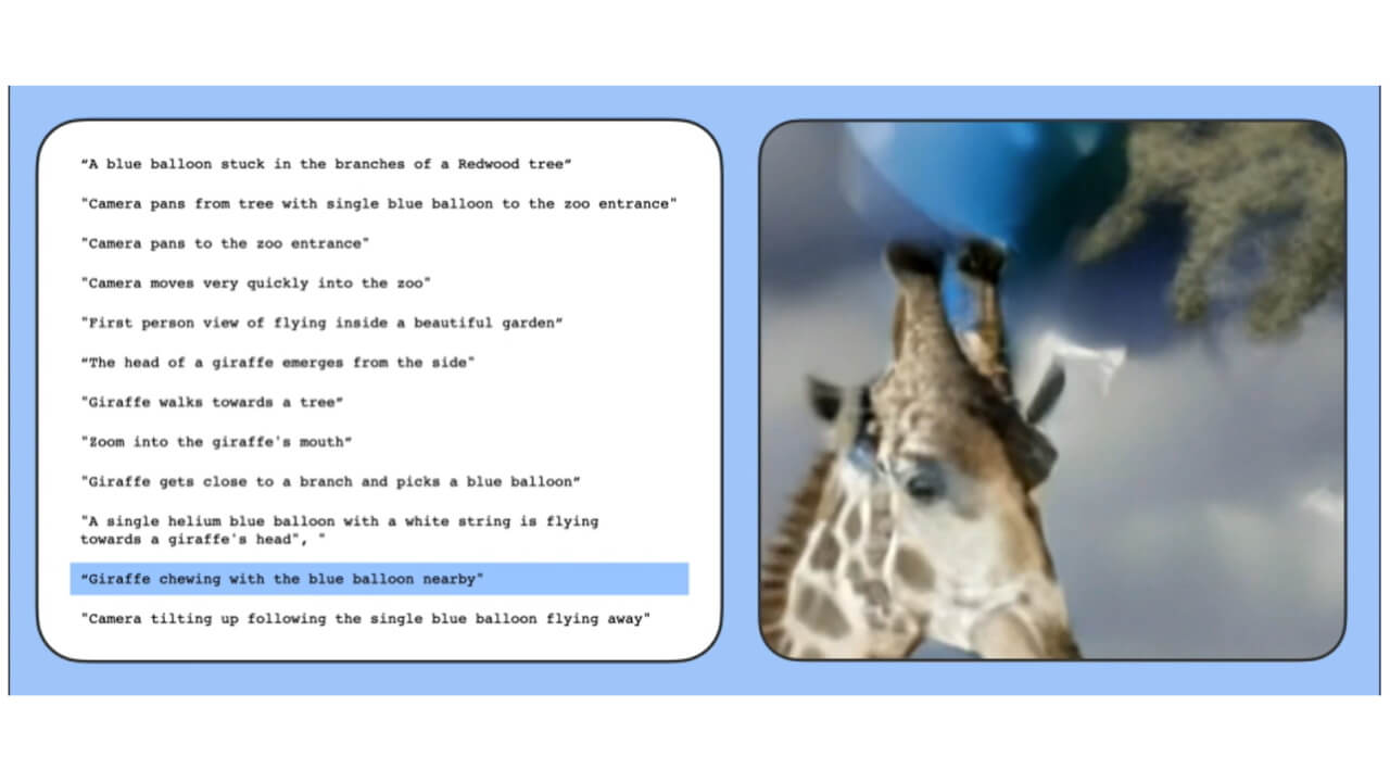 Google、一連の文章からAI生成超解像度動画初公開