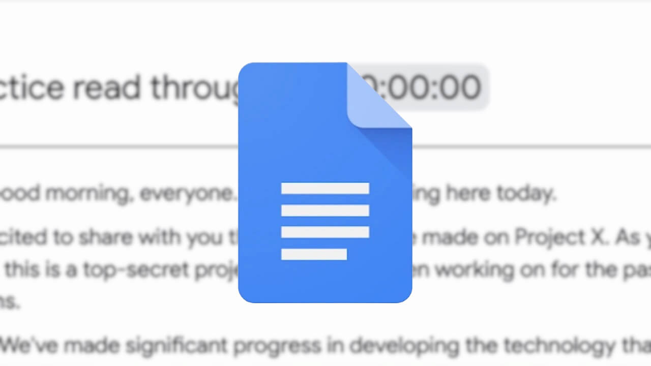 「Google ドキュメント」ストップウォッチチップ追加