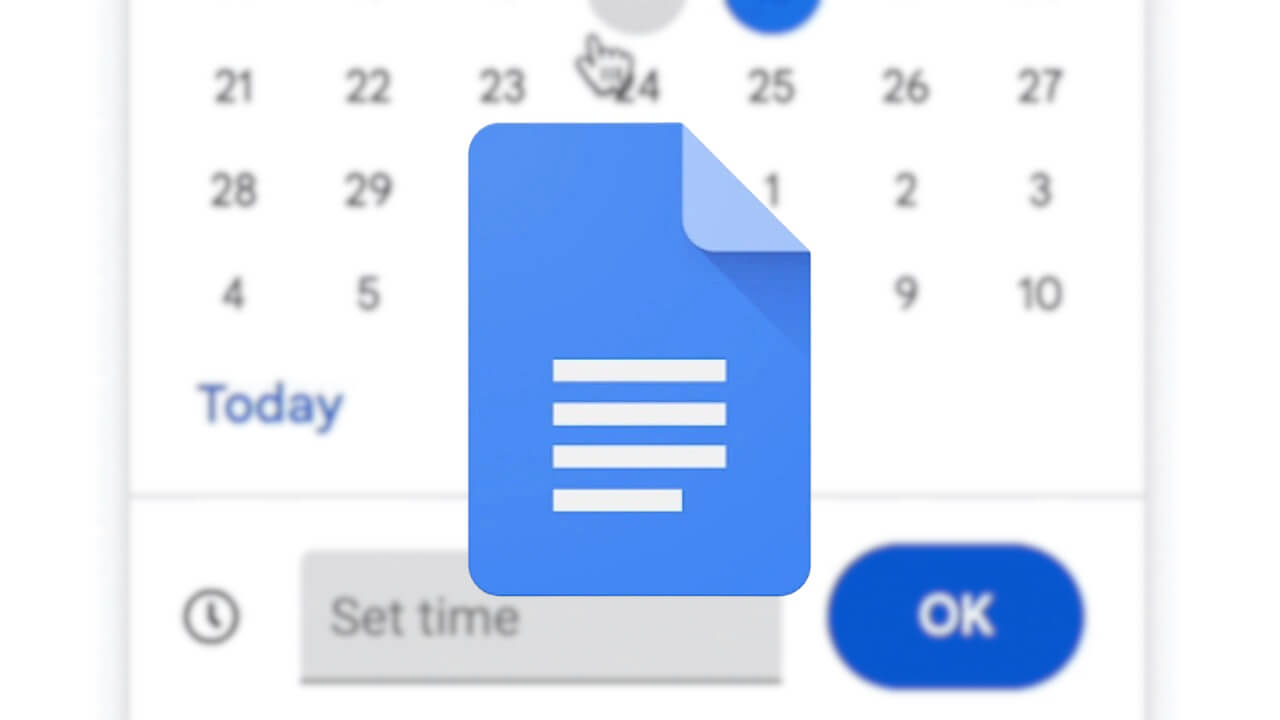 「Google ドキュメント」@today時間設定可能に