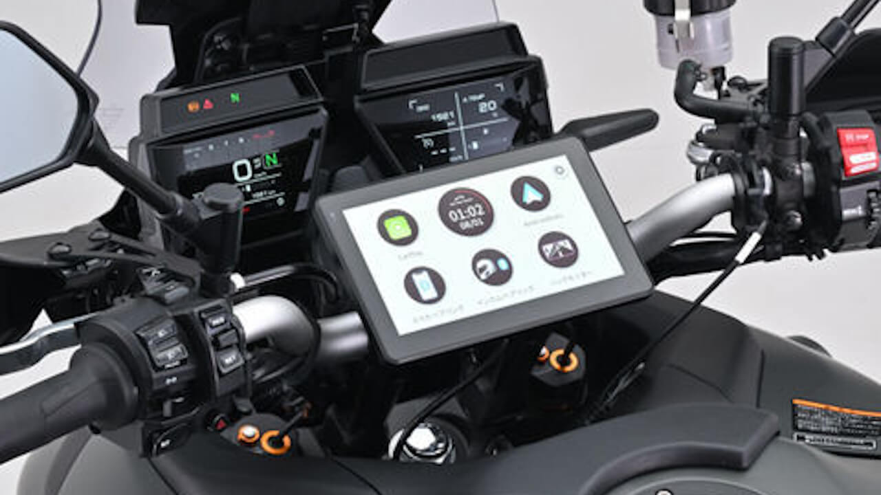 推測。発売延期となったデイトナ「モトスマートモニター」Android Auto