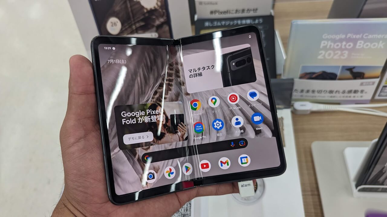 国内版「Pixel Fold」ホットモック店頭展示開始