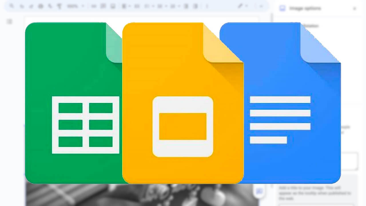 「Google ドキュメント/スプレッドシート/スライド/図形描画」サイドバー画像オプション刷新