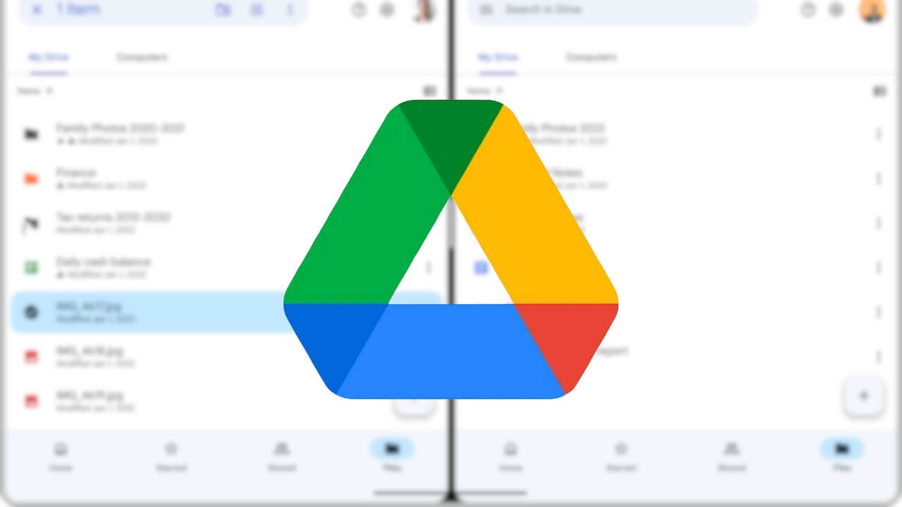 Android「Google ドライブ」マルチインスタンスドラッグ&ドロップサポート