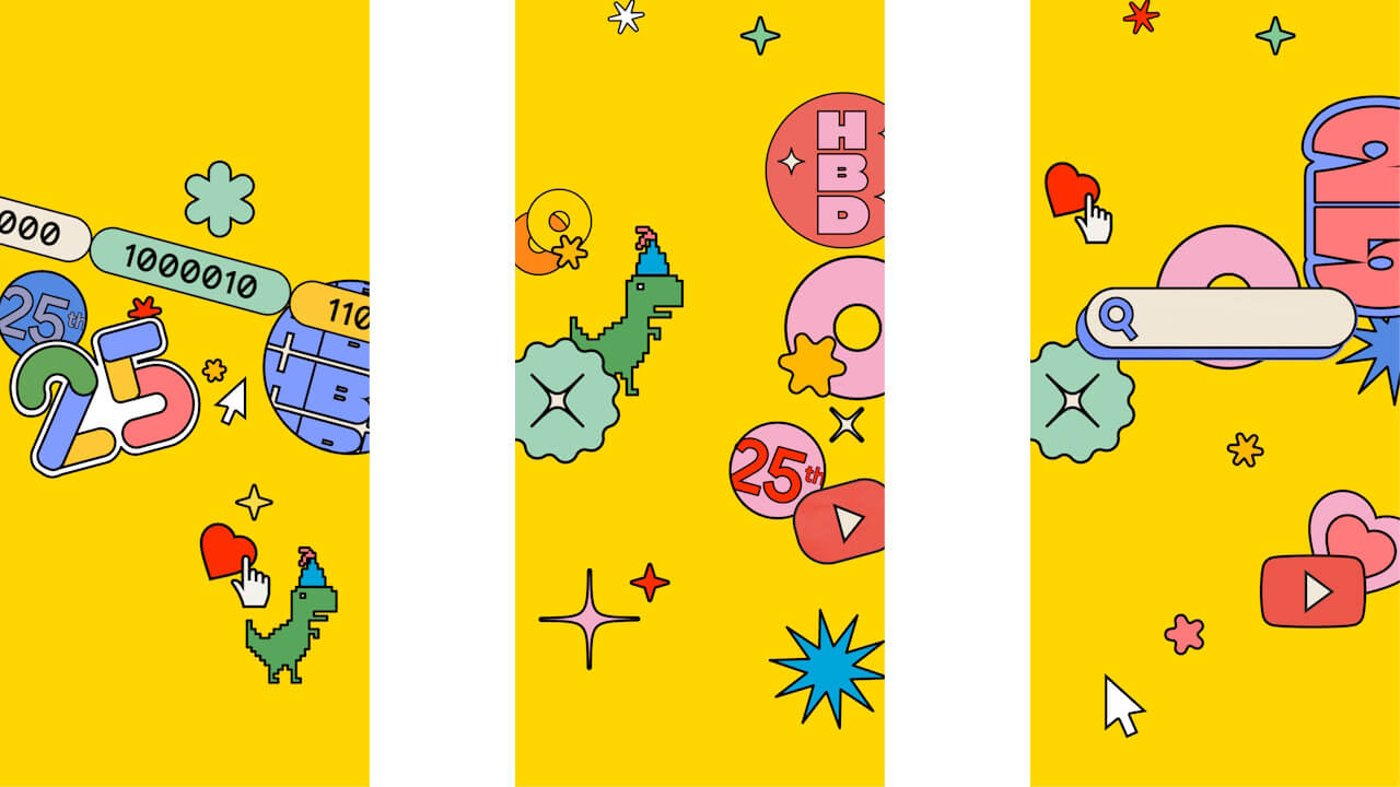 25th Birthday Googlefetti - Lemon Zest