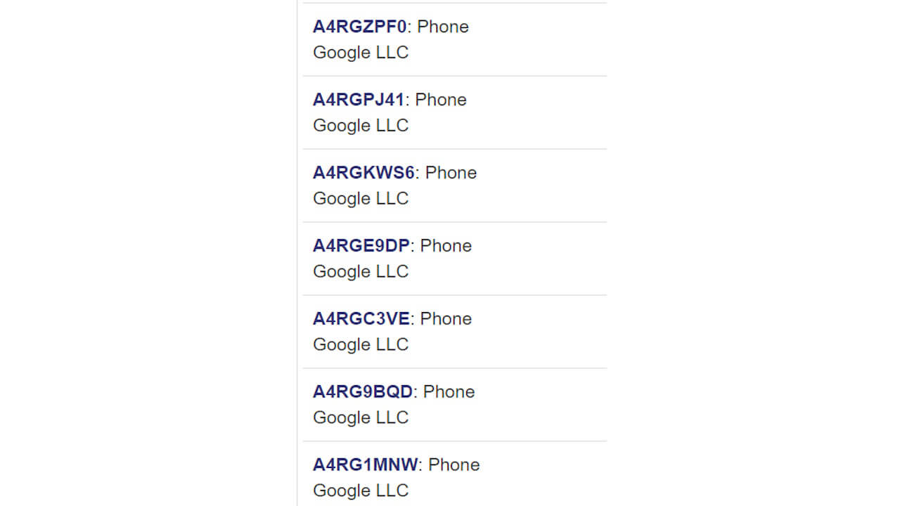 Pixel 8/8 Pro+α？Google製スマートフォン7型番がFCC認証取得
