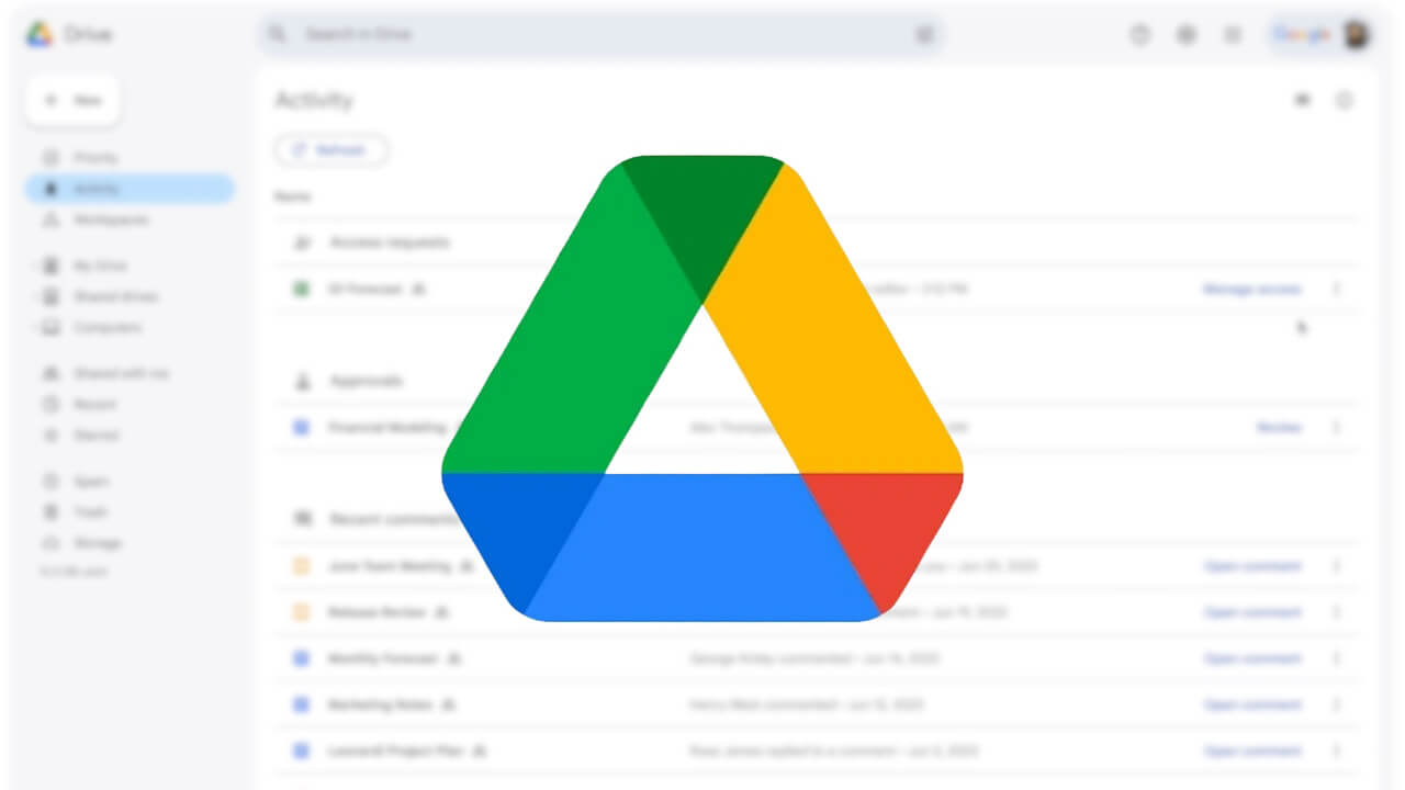 Google ドライブ「🔔アクティビティ」メニュー新設【Google Workspace】