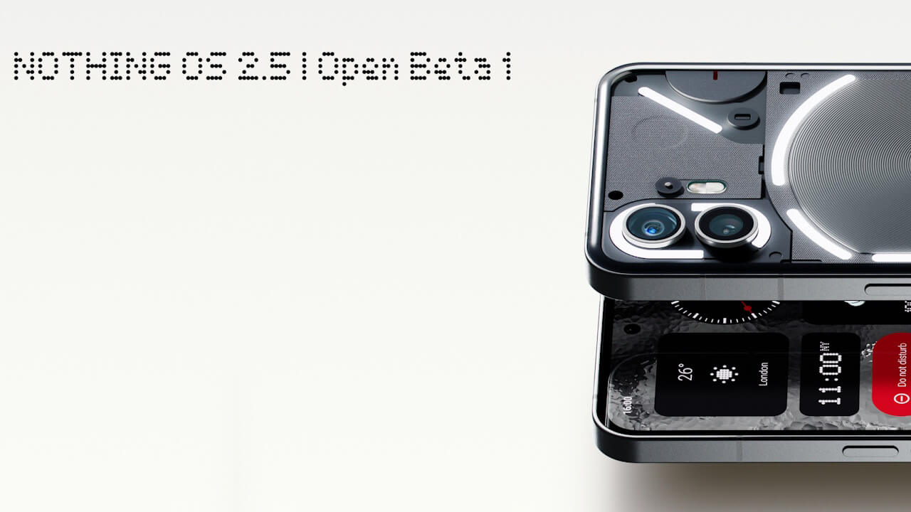 Phone (2)「Nothing OS 2.5 Open Beta 1（Android 14）」提供開始