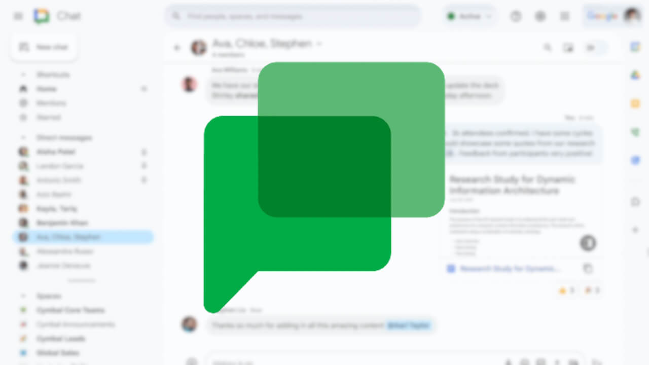 WEB「Google Chat」検索改善