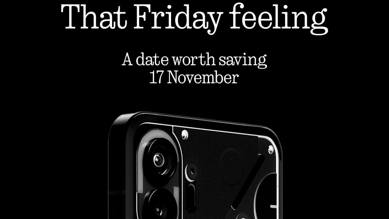 Nothing「ブラックフライデー」11月17日開催